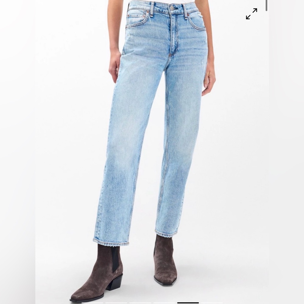 rag & bone women’s Faded Blue Straight Jeans